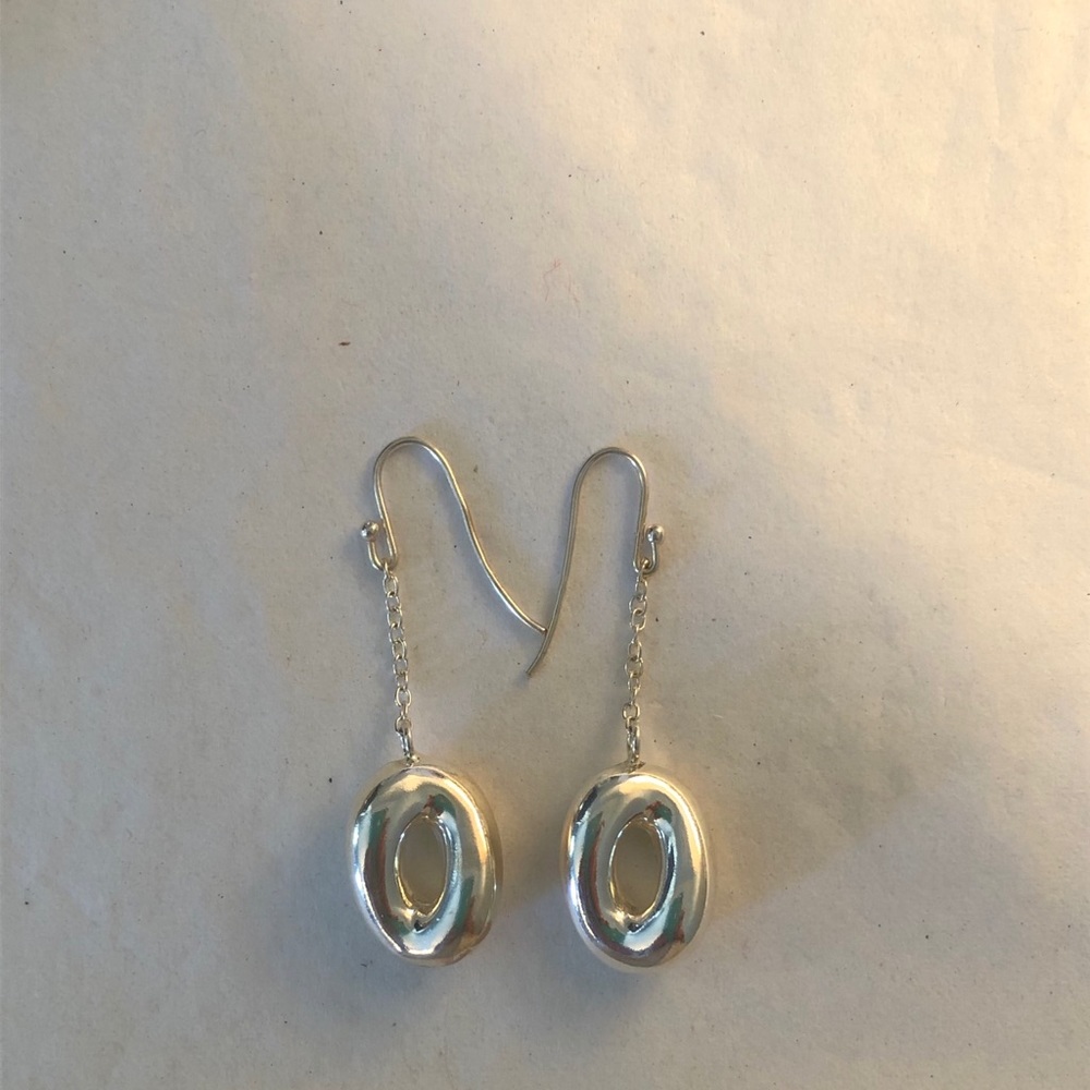 Cute chain drop wire earrings